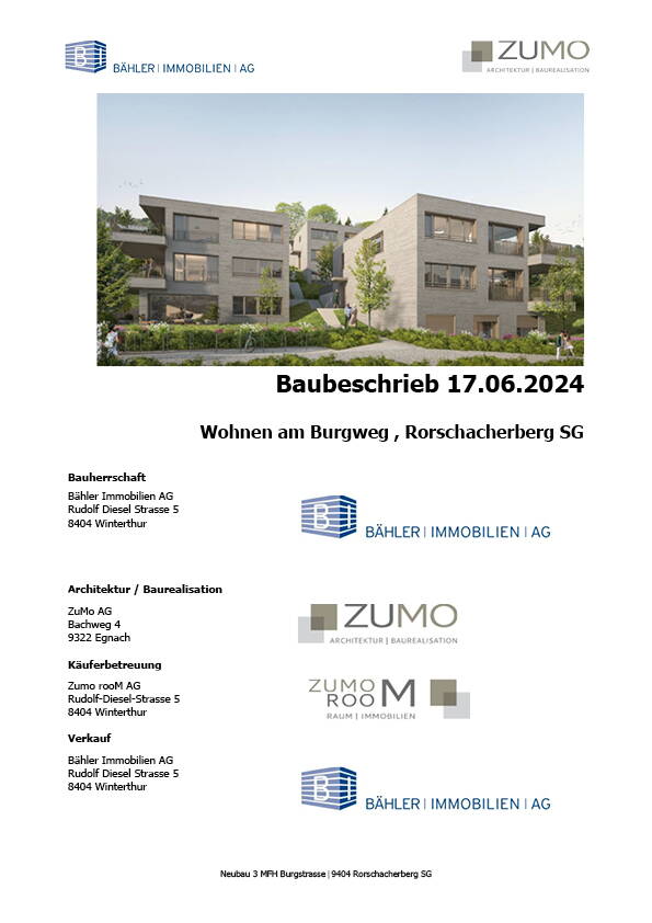 baubeschrieb baubeschrieb